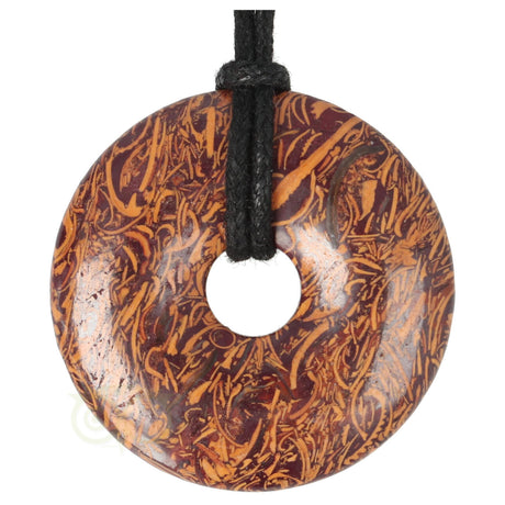 Coquina Jaspis donut hanger nr. 3 - Ø4 cm | Edelsteen sieraad