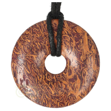 Coquina Jaspis donut hanger nr. 5 - Ø4 cm | Edelsteen sieraad