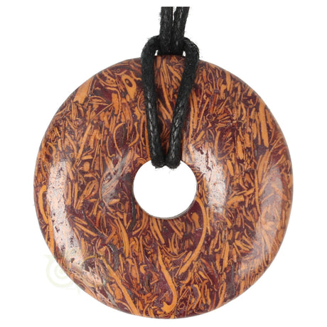 Coquina Jaspis donut hanger nr. 7 - Ø4 cm | Edelsteen sieraad