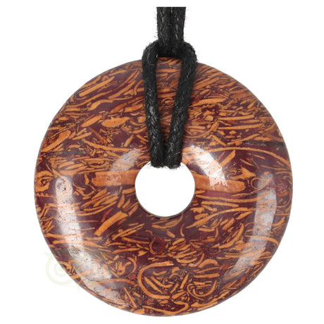 Coquina Jaspis donut hanger nr. 9 - Ø4 cm | Edelsteen sieraad