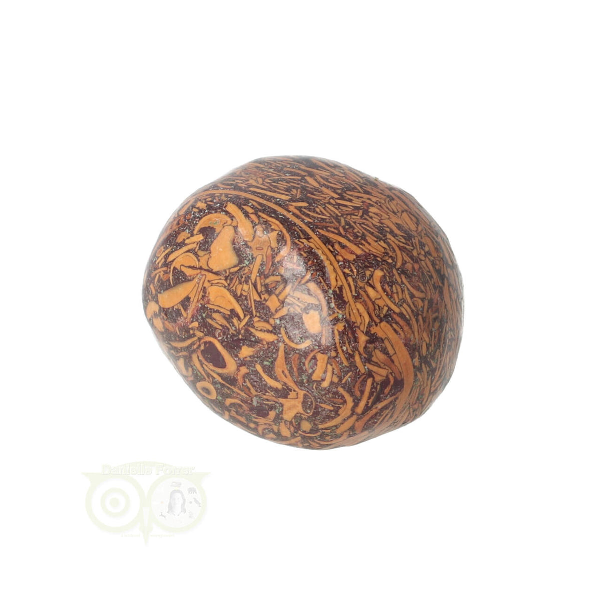 Coquina Jaspis trommelsteen Nr 9