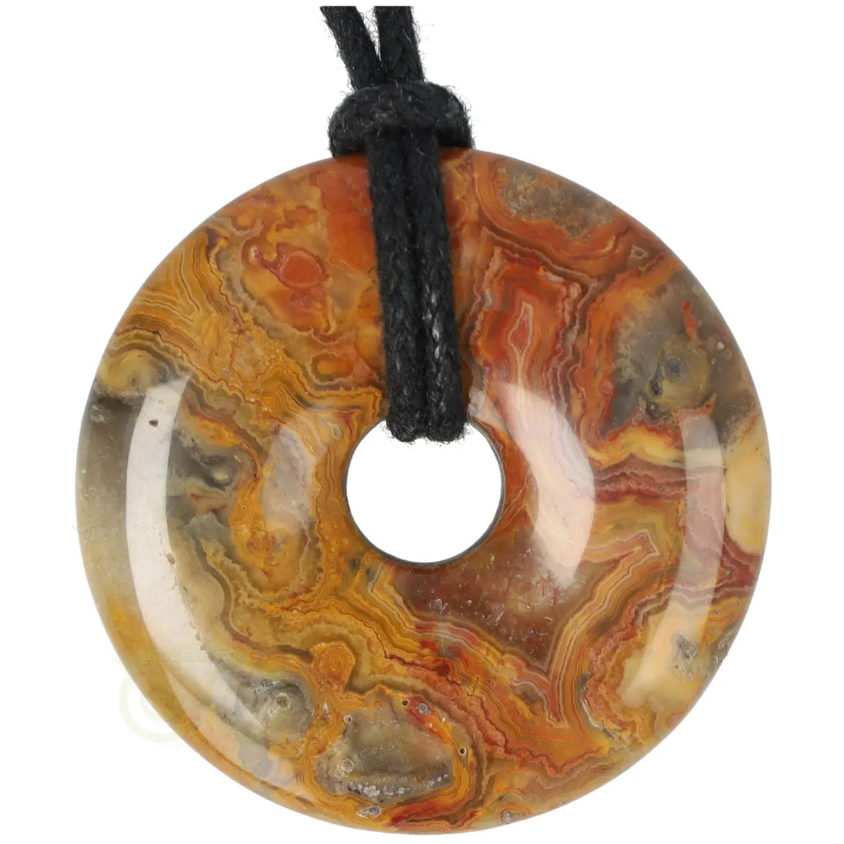 Crazy Lace Agaat donut Nr 16 - Ø 4 cm