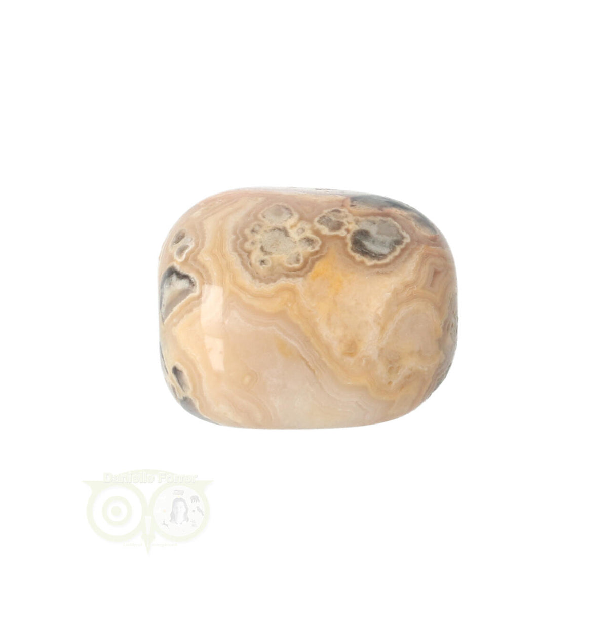 Trommelstein aus Crazy Lace Achat Nr. 8