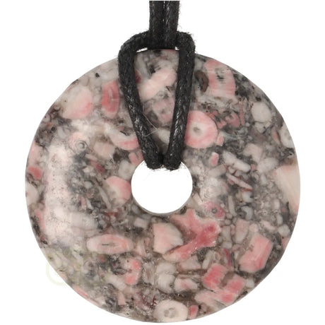 fossiel sieraad crinoide hanger rond