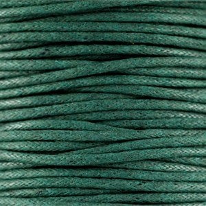 Waxkoord 1.5 mm Dark Emerald Green 1,2 mtr.