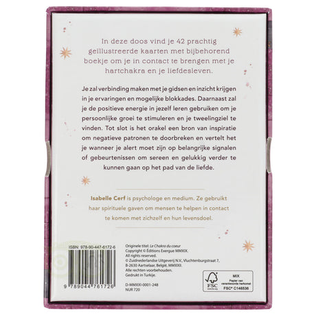 Kaartenset chakra van je hart met boekje en spirituele begeleiding