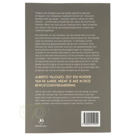 De Hoeders van de Aarde - Alberto Villoldo - achterkant boek paperback – Webshop Danielle Forrer