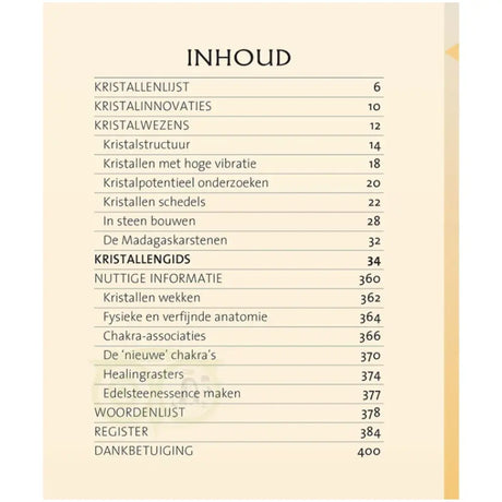 Inhoudsopgave De Kristallengids Deel 3 Judy Hall – overzicht van 250 zeldzame en esoterische stenen – Webshop Danielle Forrer
