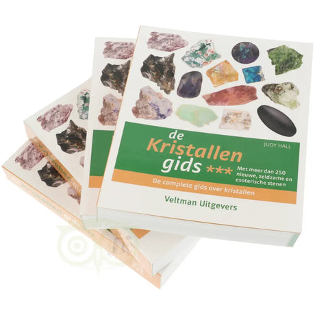 De drie delen van De Kristallengids Judy Hall naast elkaar – complete serie Nederlandse editie – Webshop Danielle Forrer