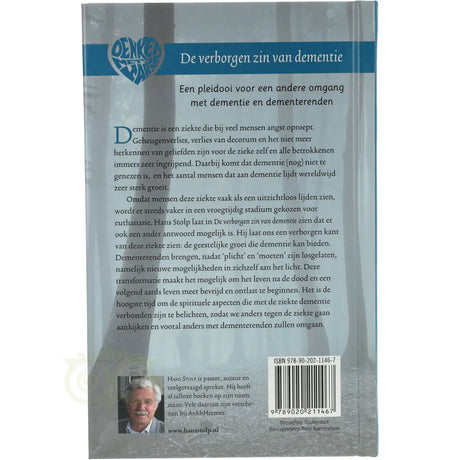 Boek De verborgen zin van dementie van Hans Stolp – over de spirituele aspecten van dementie en omgaan vanuit het hart – 128 pagina's – Webshop Danielle Forrer - achterkant