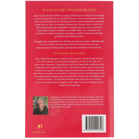 De wijsheidscodes - Gregg Braden - achterkant boek paperback – Webshop Danielle Forrer