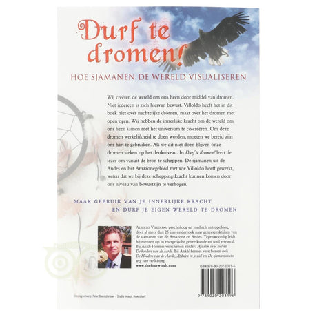 Achterkant Durf te dromen Alberto Villoldo paperback over sjamanisme en bewustzijn – Webshop Danielle Forrer