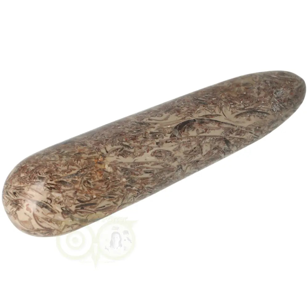 Fossielen schelpen Jaspis massagestick Nr 4