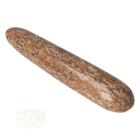 Jaspis healingstick met fossiele patronen gepolijst