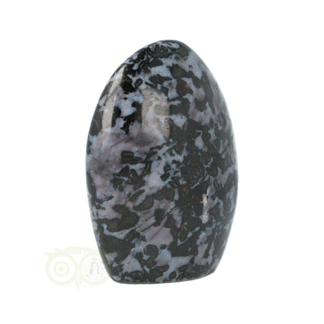 Gabbro merliniet sculptuur met unieke insluitsels en structuur