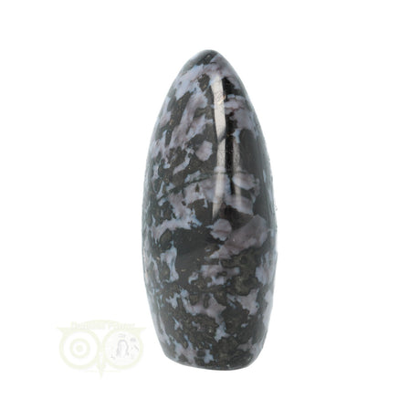 Gabbro merliniet sculptuur compact formaat met natuurlijke tekening