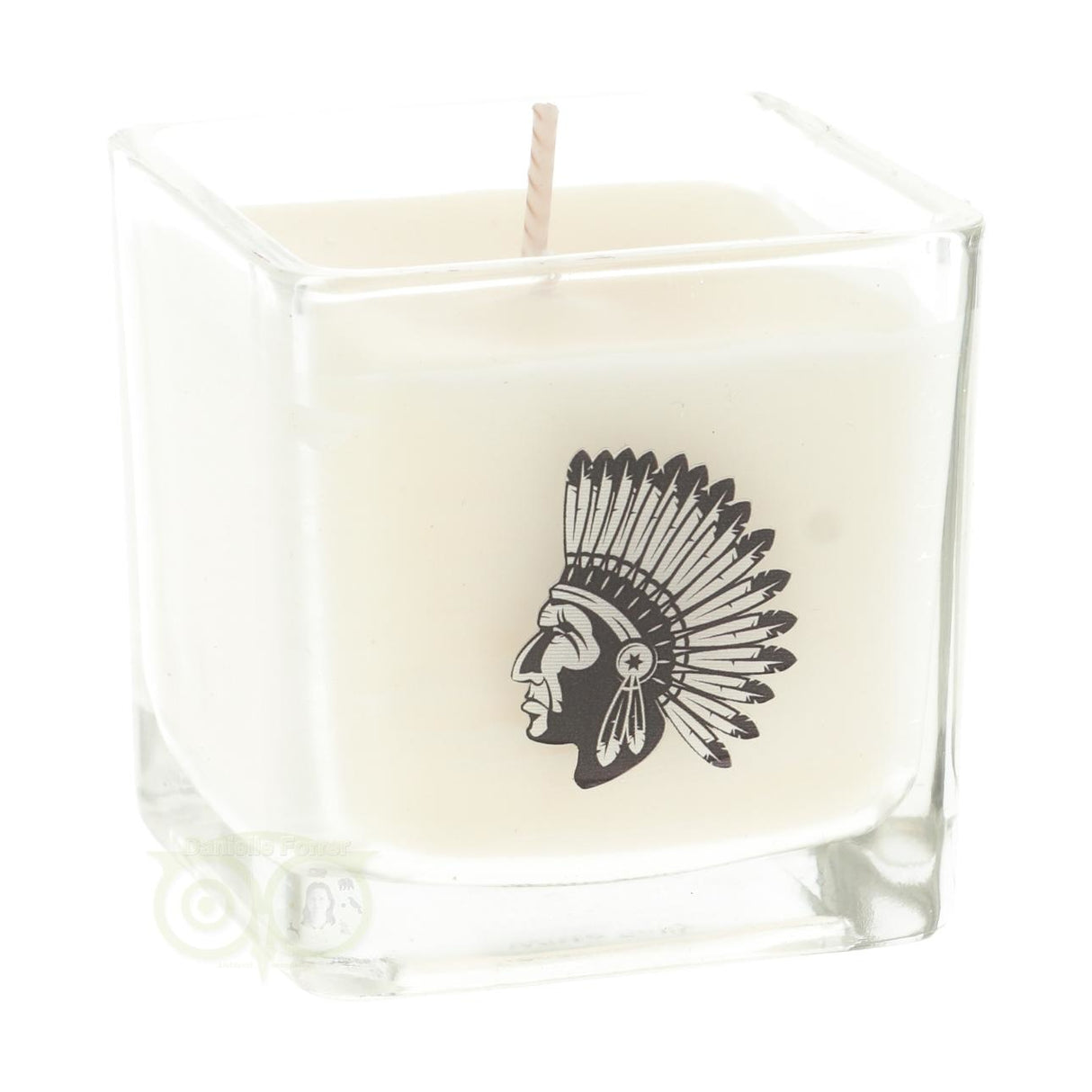 Geurkaars Koolzaadwas Eco 'Witte Salie' in glas