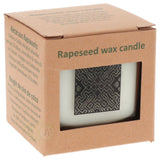 Geurkaars Koolzaadwas Eco 'Palo Santo' in glas 
