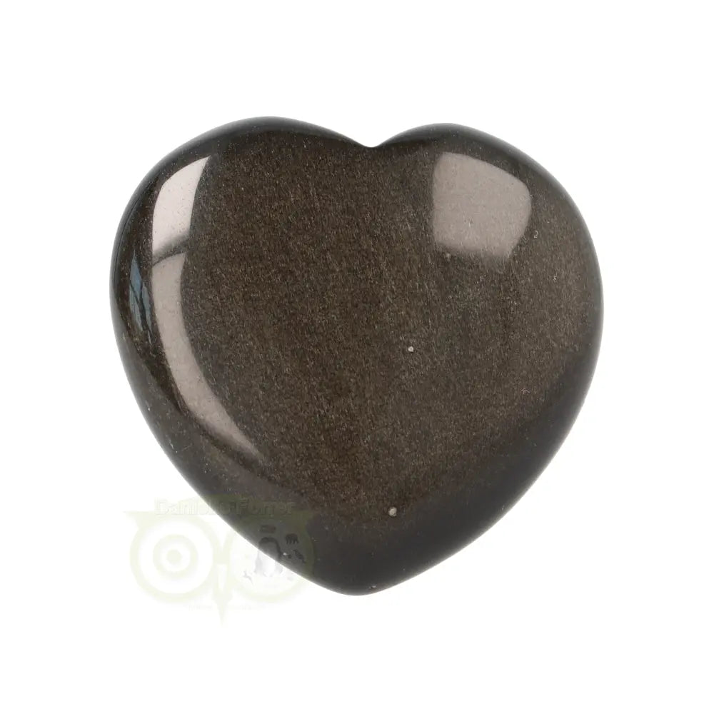 Goud Obsidiaan hart Nr 11 -  4 cm
