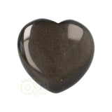 Goud Obsidiaan hart Nr 11 -  4 cm