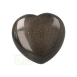 Goud Obsidiaan hart Nr 11 -  4 cm