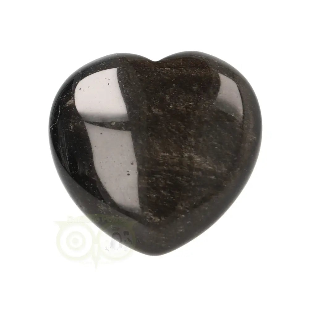Goud Obsidiaan hart Nr 12 -  4 cm