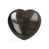 Goud Obsidiaan hart Nr 12 -  4 cm