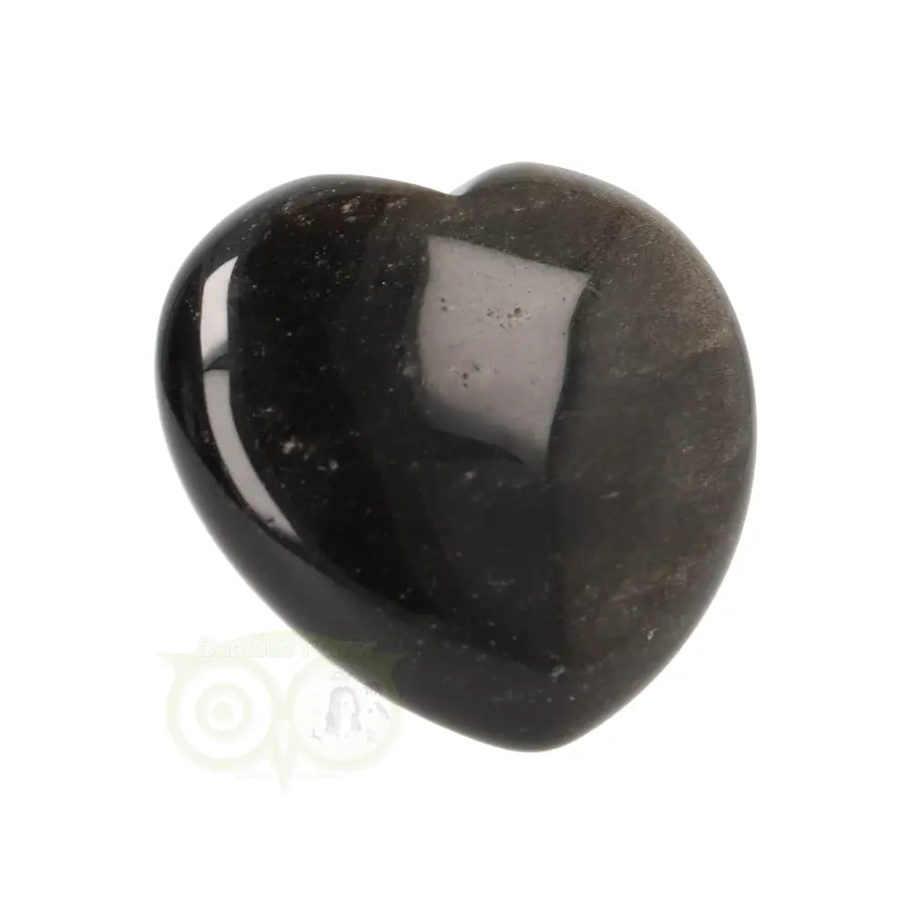 Goud Obsidiaan hart Nr 12 -  4 cm