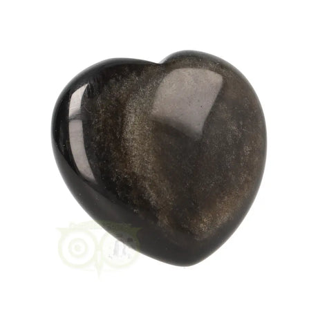 Gold Obsidian heart No. 14 - 4 cm
