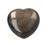 Goud Obsidiaan hart Nr 6 -  4 cm