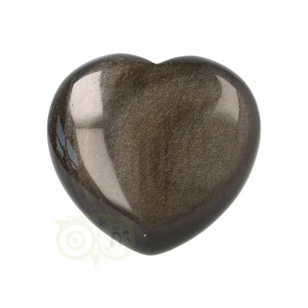 Goud Obsidiaan hart Nr 7 -  4 cm