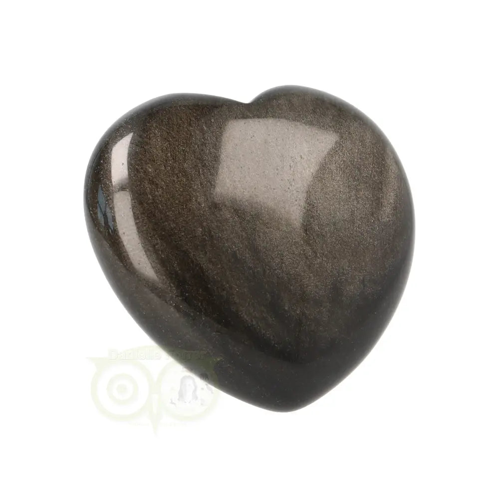 Goud Obsidiaan hart Nr 7 -  4 cm