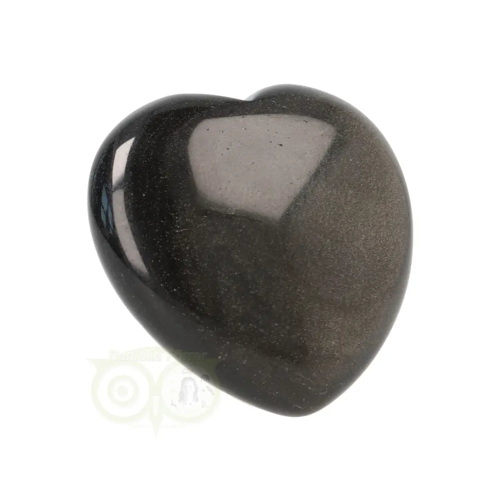 Goud Obsidiaan hart Nr 8 -  4 cm