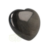 Goud Obsidiaan hart Nr 8 -  4 cm