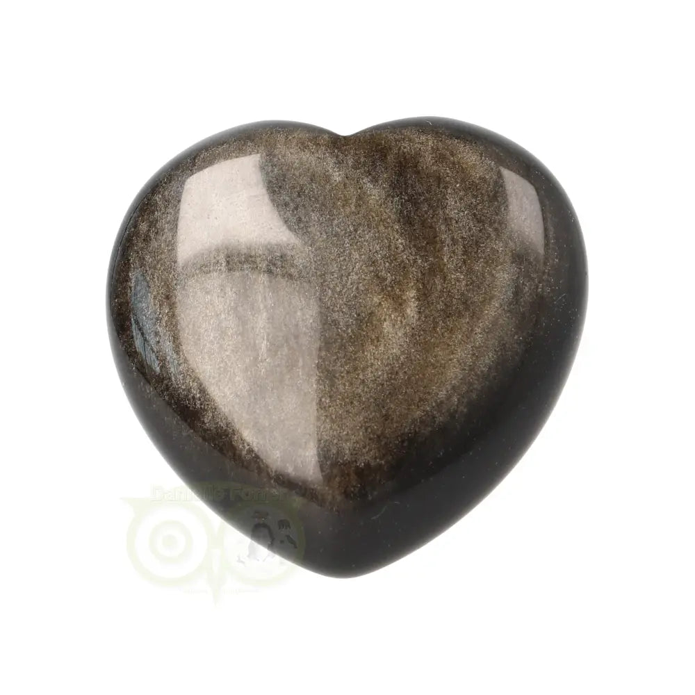 Goud Obsidiaan hart Nr 9 -  4 cm