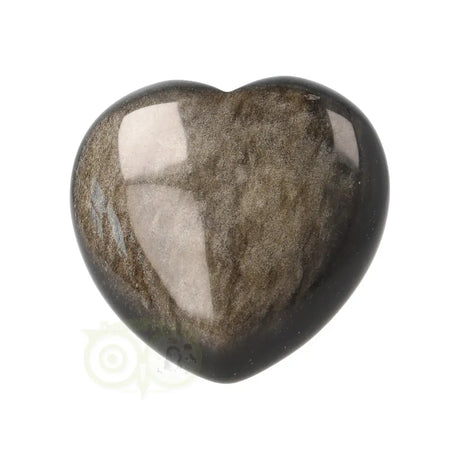 Gold Obsidian heart No. 9 - 4 cm