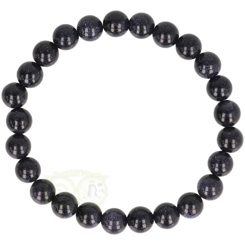 Goudsteen ( Blauw )  armband 8 mm