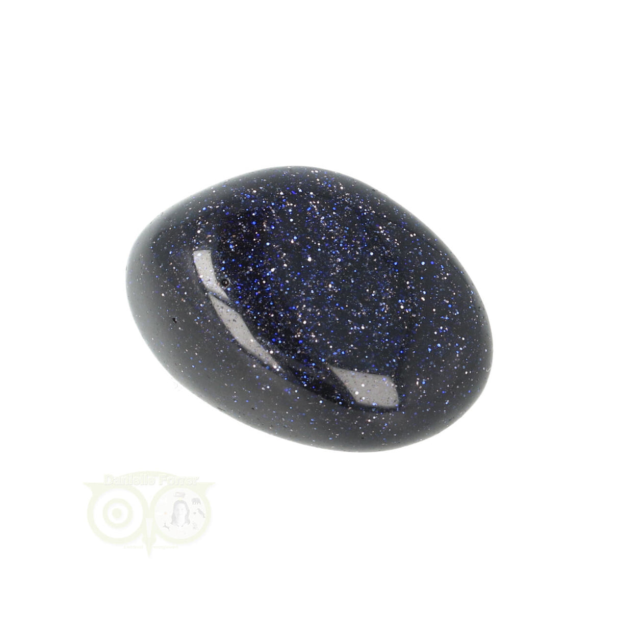 Goldstone Blue (Goldfluss) tumbled stone No. 17