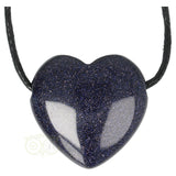 Goldstone - Blue heart pendant ± 3 cm No. 10