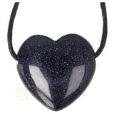 Goldstone - Blue heart pendant ± 3 cm No. 11