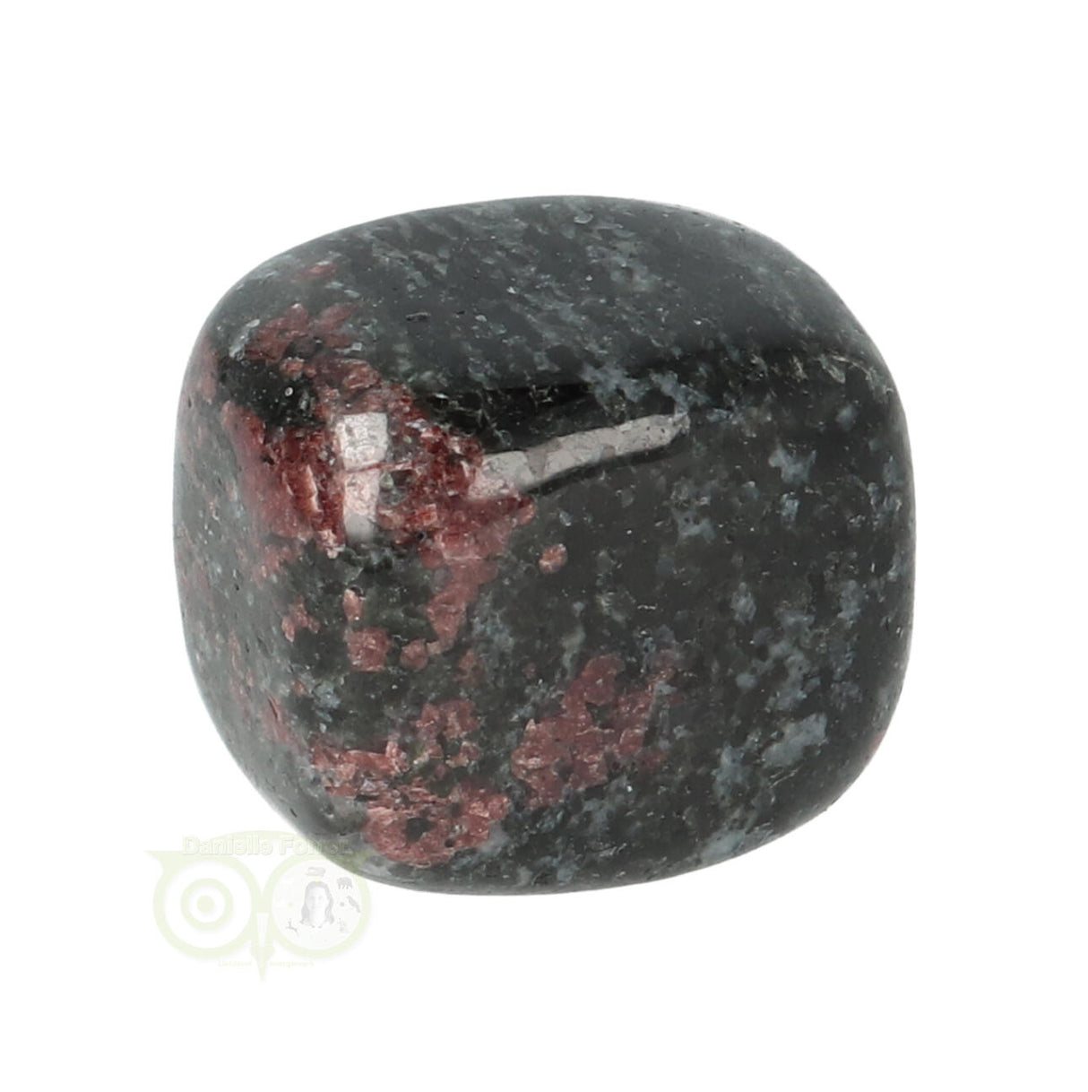 Granaat in Biotiet trommelsteen Nr 22