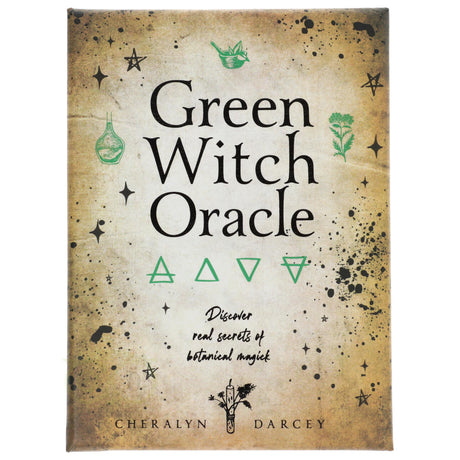 Green Witch kaarten set met gidsboek botanische magie en plantenenergie