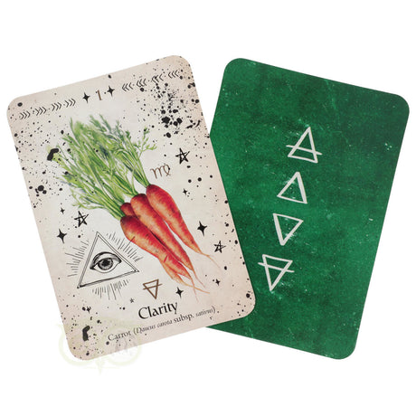Oracle cards groene heks met kruiden en planten folklore 44 kaarten