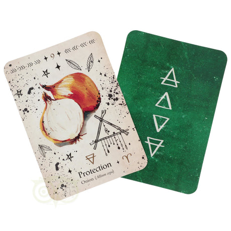 Kaartenset Green Witch met botanische magie en natuurlijke energie