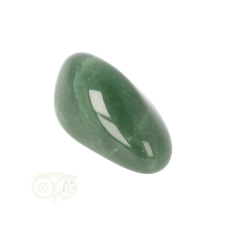 Knuffelsteen groene aventurijn nr 59 – edelsteen met groene tint en gladde afwerking