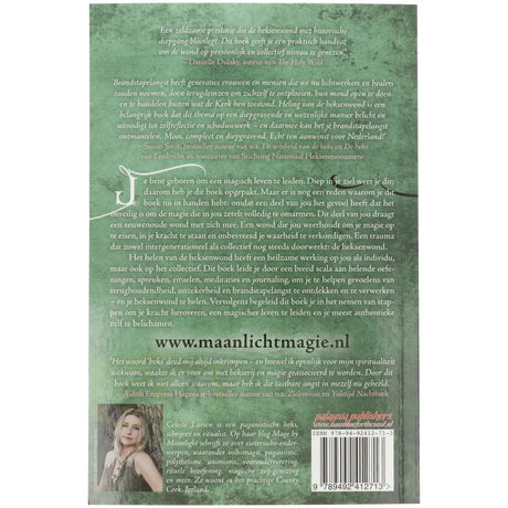 Heling van de heksenwond - Celeste Larsen - achterkant boek paperback – Webshop Danielle Forrer