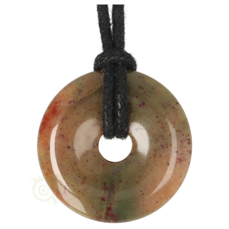 Heliotrop-Donut-Anhänger Nr. 18 - Ø 3 cm