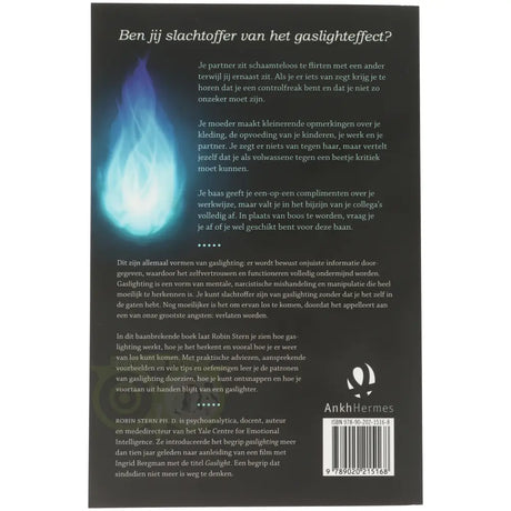 Het gaslicht effect - Dr. Robin Stern - achterkant boek paperback – Webshop Danielle Forrer
