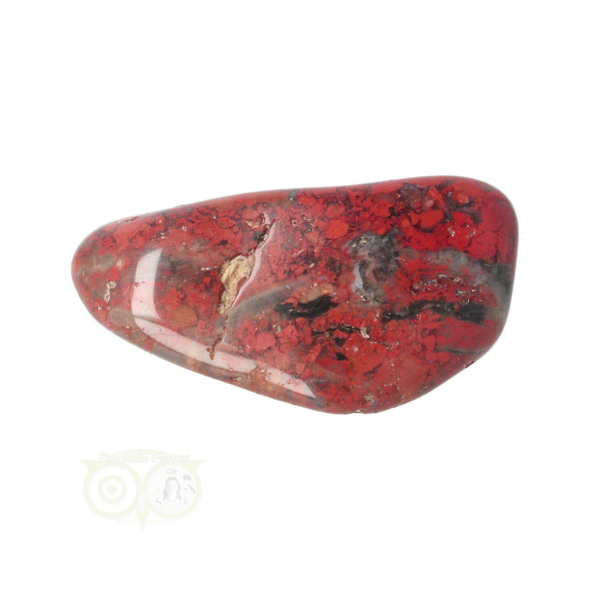 Jaspis Breccie knuffelsteen Nr 17