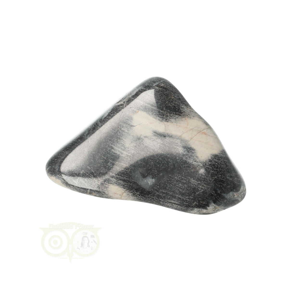 Jasper Silver Leaf tumbled stone No. 9